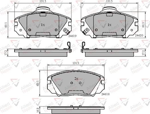 Comline ADB31788 - Kit pastiglie freno, Freno a disco www.autoricambit.com