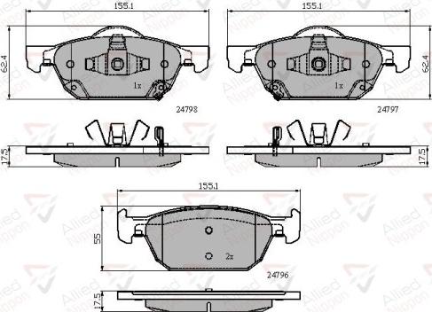 Comline ADB32018 - Kit pastiglie freno, Freno a disco www.autoricambit.com