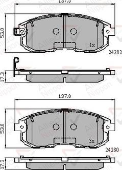 Comline ADB32025 - Kit pastiglie freno, Freno a disco www.autoricambit.com