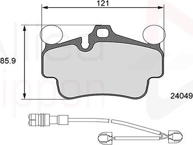 Comline ADB26127 - Kit pastiglie freno, Freno a disco www.autoricambit.com