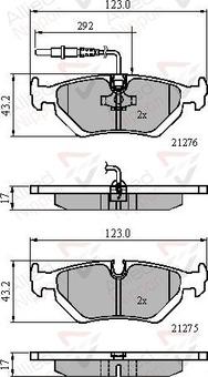 Comline ADB21002 - Kit pastiglie freno, Freno a disco www.autoricambit.com