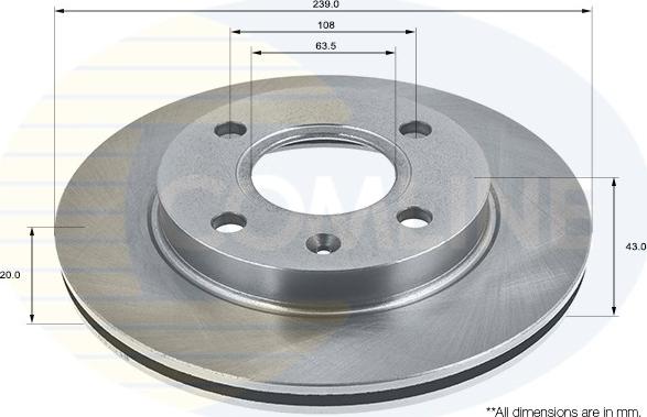 Comline ADC0440V - Discofreno www.autoricambit.com