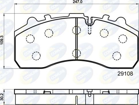 Comline CBP9042MK - Kit pastiglie freno, Freno a disco www.autoricambit.com