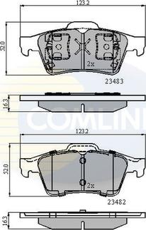 Comline CBP0946 - Kit pastiglie freno, Freno a disco www.autoricambit.com