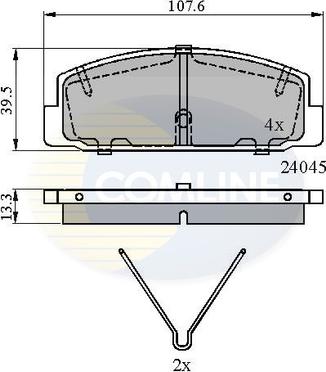 Comline CBP0986 - Kit pastiglie freno, Freno a disco www.autoricambit.com