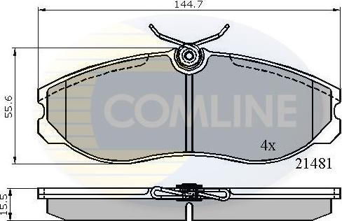 Comline CBP0447 - Kit pastiglie freno, Freno a disco www.autoricambit.com