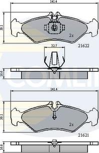 Comline CBP0453 - Kit pastiglie freno, Freno a disco www.autoricambit.com