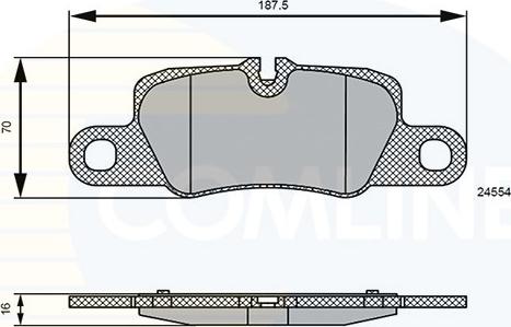 Comline CBP06123 - Kit pastiglie freno, Freno a disco www.autoricambit.com