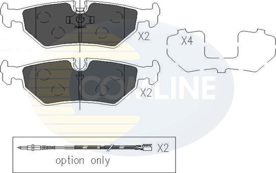 Comline CBP01527 - Kit pastiglie freno, Freno a disco www.autoricambit.com