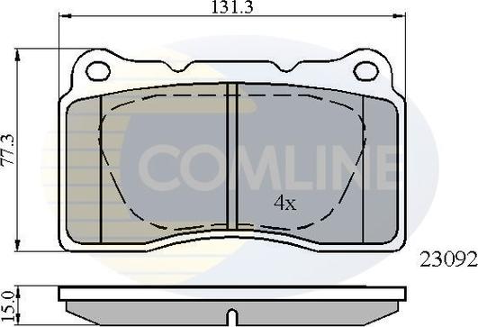 Comline CBP0895 - Kit pastiglie freno, Freno a disco www.autoricambit.com