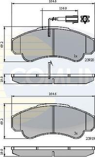 Comline CBP11041 - Kit pastiglie freno, Freno a disco www.autoricambit.com