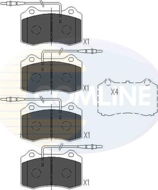 Comline CBP11227 - Kit pastiglie freno, Freno a disco www.autoricambit.com