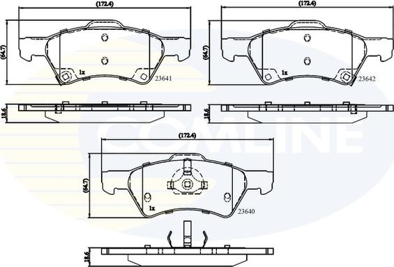 Comline CBP31163 - Kit pastiglie freno, Freno a disco www.autoricambit.com