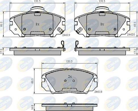 Comline CBP31788 - Kit pastiglie freno, Freno a disco www.autoricambit.com