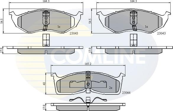 Comline CBP3850 - Kit pastiglie freno, Freno a disco www.autoricambit.com