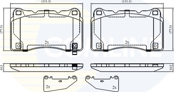 Comline CBP32859 - Kit pastiglie freno, Freno a disco www.autoricambit.com