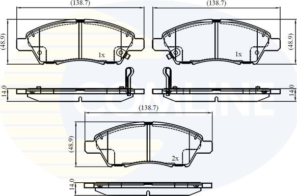 Comline CBP32359 - Kit pastiglie freno, Freno a disco www.autoricambit.com