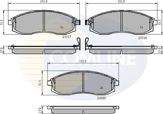 BENDIX DB2160 - Kit pastiglie freno, Freno a disco www.autoricambit.com