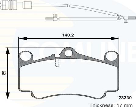 Comline CBP26132 - Kit pastiglie freno, Freno a disco www.autoricambit.com