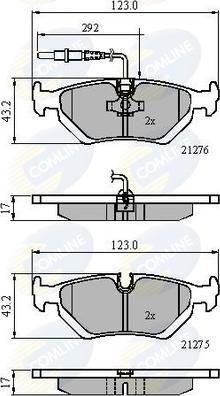 Comline CBP21002 - Kit pastiglie freno, Freno a disco www.autoricambit.com