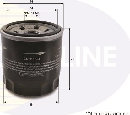 Comline CDH11631 - Filtro olio www.autoricambit.com