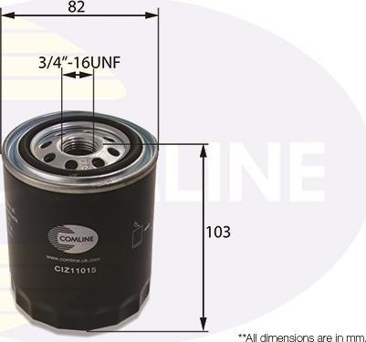 Comline CIZ11015 - Filtro olio www.autoricambit.com