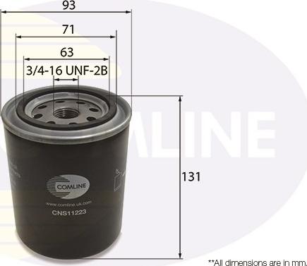 Comline CNS11223 - Filtro olio www.autoricambit.com