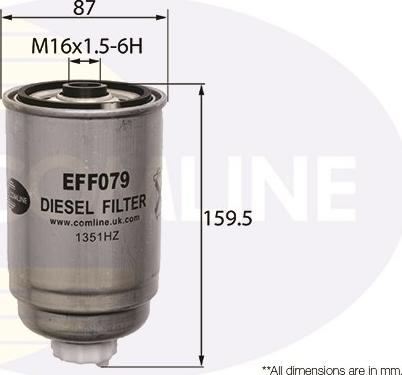 Comline EFF079 - Filtro carburante www.autoricambit.com