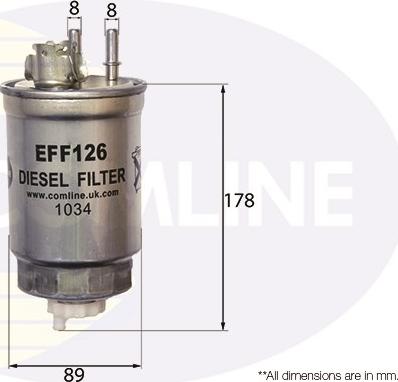 Comline EFF126 - Filtro carburante www.autoricambit.com