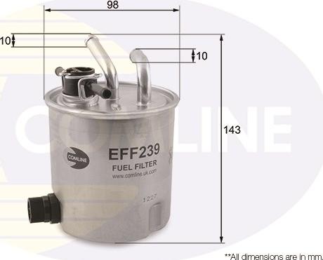 Comline EFF239 - Filtro carburante www.autoricambit.com