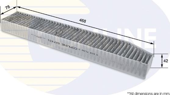 Comline EKF431 - Filtro, Aria abitacolo www.autoricambit.com