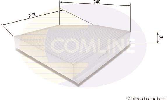 Comline EKF106 - Filtro, Aria abitacolo www.autoricambit.com