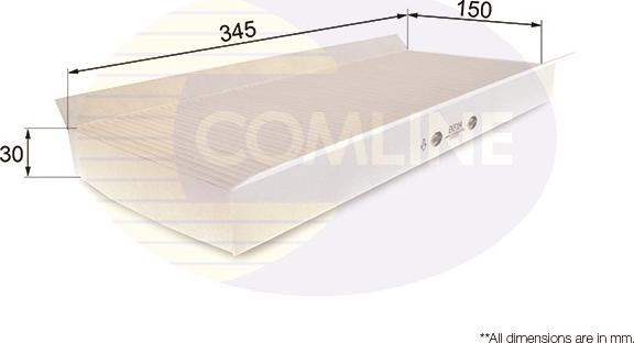 Comline EKF114 - Filtro, Aria abitacolo www.autoricambit.com