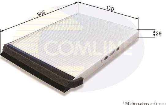 Comline EKF233 - Filtro, Aria abitacolo www.autoricambit.com