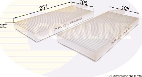 Comline EKF270-2 - Filtro, Aria abitacolo www.autoricambit.com