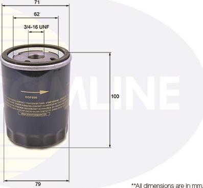 Comline EOF006 - Filtro olio www.autoricambit.com