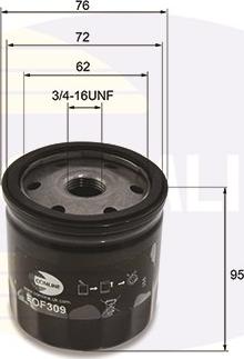 Comline EOF309 - Filtro olio www.autoricambit.com