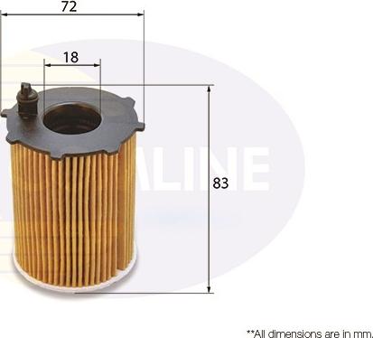 Comline EOF206 - Filtro olio www.autoricambit.com