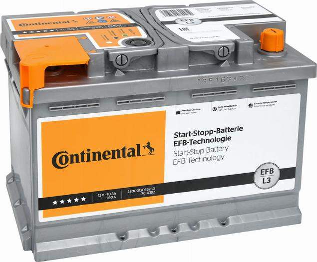 Continental 2800012039280 - Batteria avviamento www.autoricambit.com