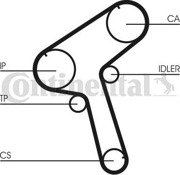 Contitech CT843 - Cinghia dentata www.autoricambit.com