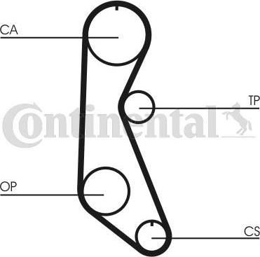 Contitech CT 816 - Cinghia dentata www.autoricambit.com