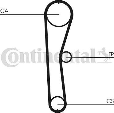 Contitech CT 824 - Cinghia dentata www.autoricambit.com