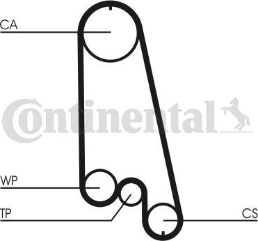 CONTITECH CT874WP1 - Pompa acqua + Kit cinghie dentate www.autoricambit.com