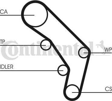 CONTITECH CT 755 - Cinghia dentata www.autoricambit.com