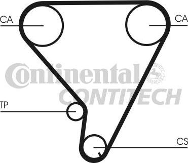 CONTINENTAL CTAM BR CT1033 - Cinghia dentata www.autoricambit.com