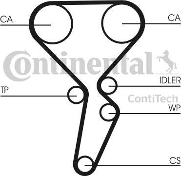 CONTINENTAL CTAM BR CT941 - Cinghia dentata www.autoricambit.com