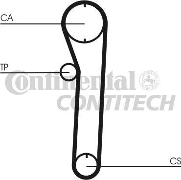 CONTINENTAL CTAM BR CT680 - Cinghia dentata www.autoricambit.com