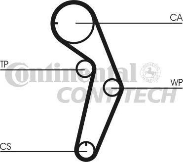 CONTINENTAL CTAM BR CT1048 - Cinghia dentata www.autoricambit.com