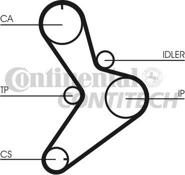 CONTINENTAL CTAM BR CT1038 - Cinghia dentata www.autoricambit.com