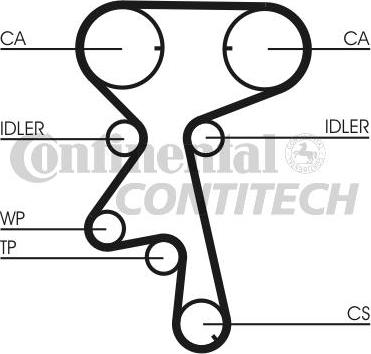 CONTINENTAL CTAM BR CT873K1 - Kit cinghie dentate www.autoricambit.com